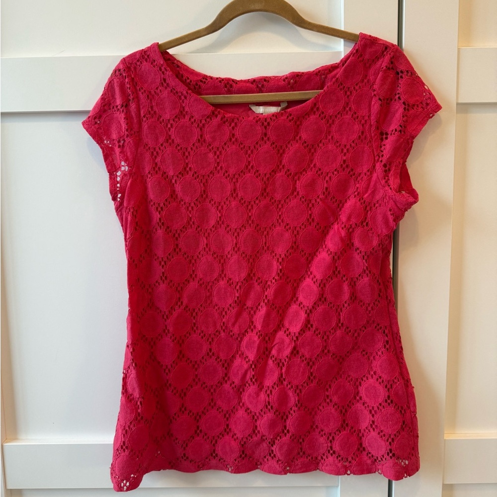Bananna Repulbic Pink Lace Women's Top